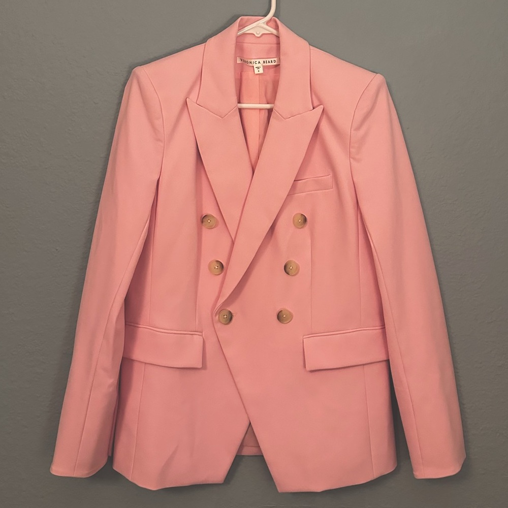 NWOT Veronica Beard Lonny Dickey Jacket in Ice Pink